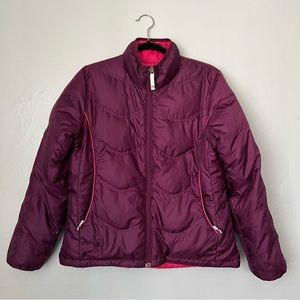 REI Girls XL Reversible Goose Down Winter Puffer Jacket